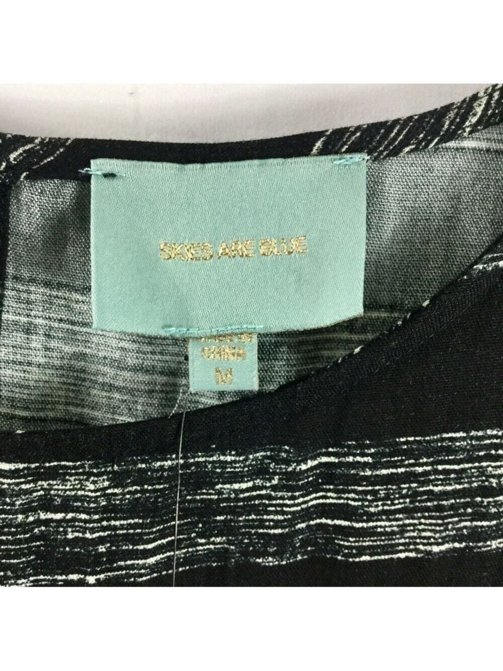𝅺skies Are Blue Stripe Ruffle Sleeve Peplum Hem Top - Picture 5 of 8